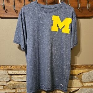 University Of Michigan Athletic Tee Size Large